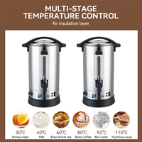 Urne de restauration en acier inoxydable de petite taille 6L pour le commerce électronique, chauffe-eau avec robinet B2B B2C