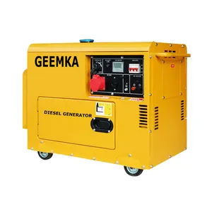 Silent Typ 6KW 7.5KVA Elektro start Diesel generatoren Tragbare Schallschutz Diesel generator Preisliste