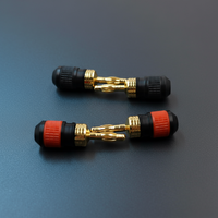 Connecteurs de câble de haut-parleur Hi-Fi RASANTEK plaqués or BFA 4 mm, CC-005, certifiés CE ROHS FCC, audio supérieur, en vrac, OEM/ODM