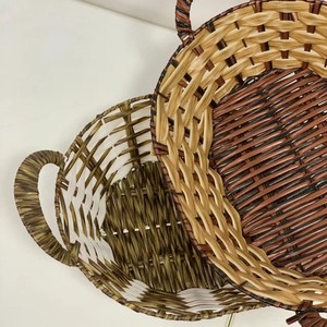 Vassoio <span class=keywords><strong>da</strong></span> portata in vimini vimini cesto di <span class=keywords><strong>pane</strong></span> di frutta cestini porta porta porta Organizer <span class=keywords><strong>per</strong></span> la <span class=keywords><strong>tavola</strong></span> decorazione <span class=keywords><strong>per</strong></span> la casa durevole - Product Image 4
