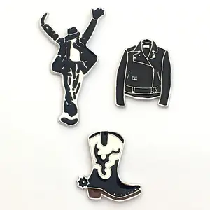 Wholesale Michael Jackson Cartoon Brooch Metal Badge Bag Clothing Pin Badge Accessories