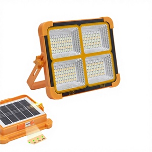 โคมไฟ LED พลังงานแสงอาทิตย์ 100W พร้อมไฟฉายและพาวเวอร์แบงค์ ความสว่างสูง IP66 ไฟส่องสว่างแบบ ABS พร้อมรีโมทคอนโทรลสำหรับถนน - Product Image 4