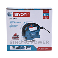 Scie sauteuse portative BYT-JS55D 550W 220V, scie sauteuse électrique professionnelle à vitesse variable, outils de coupe pour le travail du bois, du métal et du plastique