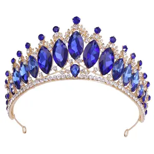 HP-641 Tiara Prom Queen Crown Quinceanera Pageant Princess Crown Rhinestone Crystal Bridal Crowns Tiaras for Women