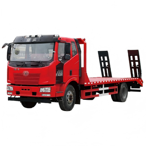 Electric <b>flatbed</b> transporter <b>flatbed</b> transport <b>truck</b> Low Bed Excavator Carrier <b>Truck</b> for Machinery support OEM customize chassis - Product Image 1