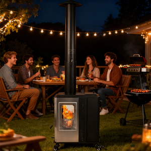 Multi Functional Luxury Outdoor Granular Heater <strong>Wood</strong> Burning Heating Furnace For Outdoor - Product Image 2