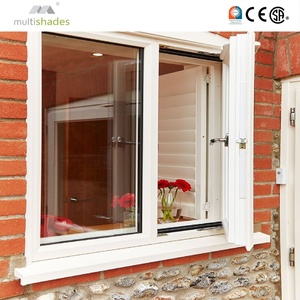 Ventana Abatible de Aluminio con Doble Acristalamiento Aislante, Certificada por NFRC, Resistente al Viento y a Huracanes, con Rotura de Puente Térmico, para el Hogar - Product Image 1