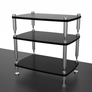 Modular Modern <b>CD</b> Rack 304 Stainless Steel MDF HiFi <b>Stand</b> Shock Absorber Shelf Living Room Furniture for Living Room - Product Image 1