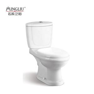 Inodoro de Dos Piezas de Alta Calidad, Cerámico, Moderno, Alargado, con Doble Descarga, Sifón en P, Montado en el Suelo - Product Image 1