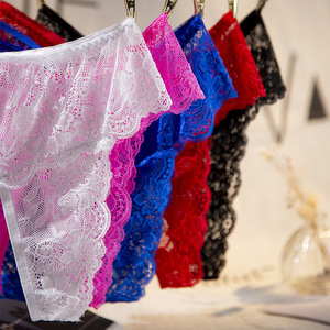 Vente directe d'usine de lingerie sexy, culottes en dentelle pour femmes, entrejambe ouvert, pas besoin de les enlever, string sexy. - Product Image 3