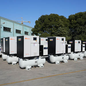 Compresor de Aire de Tornillo Industrial Portátil Silencioso Todo en Uno <span class=keywords><strong>Rocky</strong></span> con Certificación CE/ISO9001 de 15 kW y 20 HP, 20 bar para Cortadora Láser - Product Image 2