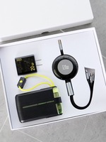 Boîte cadeau personnalisée avec couvercle et base magnétiques pour accessoires de téléphone, câble de charge, écouteurs, accessoires électroniques