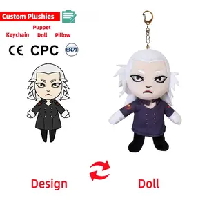 Custom Plush Keychains Toy Doll Manufacturer Small 5cm Keychains Characters