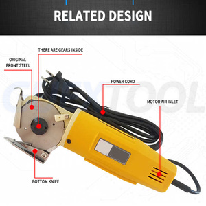 Ciseaux portatifs, machine à découper à lame ronde, machine à découper les tissus, affûtage automatique - Product Image 3