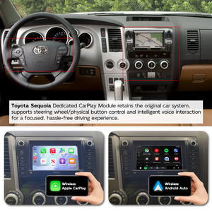 Kit d'interface de module décodeur sans fil Apple CarPlay Android Auto pour Toyota Sequoia SR5 Limited Platinum - Product Image 4