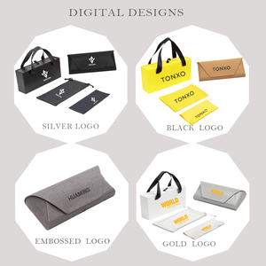 Tùy chỉnh các tông màu đen Kính mát Trường hợp với xu hướng sang trọng mới kính mắt gói Set với biểu tượng tùy chỉnh - Product Image 3