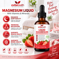 Magnesium Cair Label Pribadi Glycinate Taurate 1000mg Cairan Oral Relaksasi Tidur Pemulihan Otot Kesehatan Pencernaan