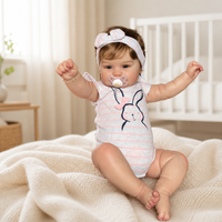 20 Zoll Lebensechte Reborn-Babypuppe aus Weichem Vinyl Realistische Neugeborenen-Puppe Spielzeug für Kinder Geschenk Großhandel Individuell Anpassbar