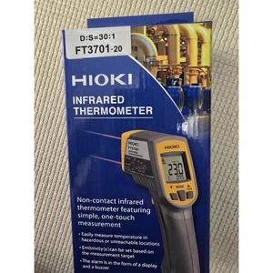 Hioki FT3701-20 Non-Contact Infrared <b>Thermometer</b> Battery Powered Compact Precise-Field - Product Image 3