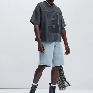 T-shirts pour hommes en tissu toile respirant, écologique, anti-rides, à séchage rapide, de haute qualité, OEM, 100% coton, coupe classique - Product Image 1
