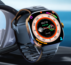 Montre connectée unisexe avec écran AMOLED 41-43 mm, boîtier en aluminium, bracelet en silicone, écran tactile, moniteur de fréquence cardiaque, étanche IPX7 - Product Image 5