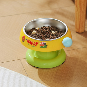 Tigela de Aço Inoxidável para Gatos, Com Design Fofo, Antiderrapante, Proteção para o Pescoço, Tigela Alta para Ração de Gato e Água para Cães e Gatos - Product Image 6