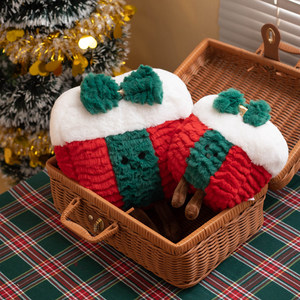 Regalo de Navidad Muñecas Felpa Dibujos animados <span class=keywords><strong>Gingerman</strong></span> Árbol verde Caja de regalo Festival Decoración Juguete de peluche personalizado - Product Image 2