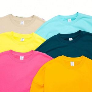 H5590 Sweat-shirts en coton 100% de haute qualité, faible MOQ OEM, vente en gros, personnalisés, 370 g/m², sweat-shirts à col rond pour hommes et femmes - Product Image 1