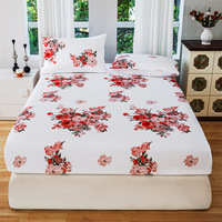 Fabricant chinois Wahed, ensemble de draps en coton imprimé 3D 200TC, bio, ajusté, pour toutes les saisons, literie, vente en gros d'usine, usage domestique