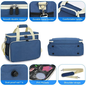 กระเป๋าผ้าอเนกประสงค์สำหรับจักรเย็บผ้าในบ้านพร้อมอุปกรณ์เสริมพิเศษกระเป๋าเก็บของหลายช่องสำหรับห้องนั่งเล่น - Product Image 6