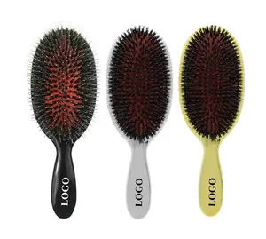 HEYAMO Detangling Hard Nylon Boar Bristle Brush Hairbrush Detangler Wig Hair Extension Cushion Paddle Hair Brush Manufacturer