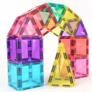 Nouvelles idées <span class=keywords><strong>de</strong></span> produits Jouets Montessori Tuiles magnétiques <span class=keywords><strong>de</strong></span> <span class=keywords><strong>construction</strong></span> 3D Apprentissage STEM Blocs <span class=keywords><strong>de</strong></span> <span class=keywords><strong>construction</strong></span> magnétiques magiques pour enfants - Product Image 4