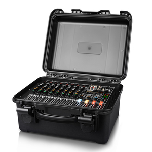 Amplificateur de puissance GT10 professionnel avec 256 effets numériques intégrés, avec étui d'aviation, 8 canaux, 550W*2 - Product Image 1