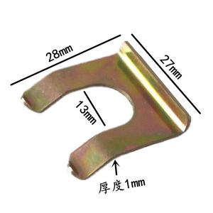Universal Steel <b>U</b> Shaped Oil Line <b>Clamp</b> Brake Pipe Connector For Automotive Repair And Replacement 03326 - Product Image 2