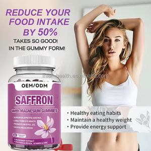Ausreson OEM Azafrán Magnesio Gummies Sueño Alivio del estrés Suplemento de apoyo al estado de ánimo Extracto de goma de azafrán orgánico Azafrán Gummies - Product Image 3
