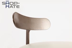 Cadeira de <span class=keywords><strong>Bar</strong></span> de Luxo de Alta Qualidade com Assento de Couro e Pernas de Metal Escovado para Hotel, Casa, Vila, Restaurante, Personalizável - Product Image 4
