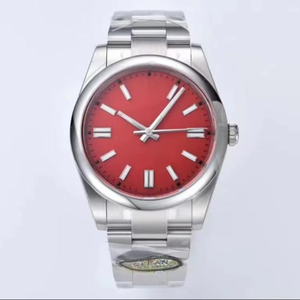 Reloj Mecánico de Calidad de 41 mm, Acero 904, Movimiento ETA 3230, 124300, Rojo - Product Image 2