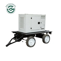 300KW Mobiler Anhänger-Dieselgenerator mit Regenschutzhaube, Maßgefertigter Outdoor-Bau Notstrom-Generatorsatz