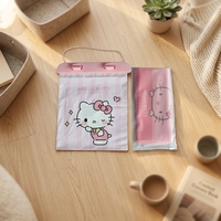 Sac poubelle de voiture portable à clipser, imprimé personnalisé, motif dessin animé mignon, mini poubelle pour bureau, école, maison