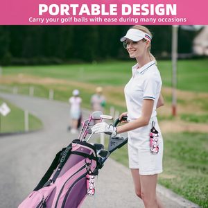 Kit de Accesorios de Golf Personalizados, Cepillo Limpiador de Palos de Golf con Herramienta para Limpiar Ranuras, Bolsa para Pelotas de Golf con Gancho, Herramienta para Reparar Divots - Product Image 4