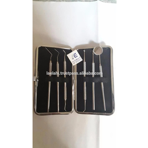 KIT D'HYGIÈNE DENTAIRE 2026 EN PROMOTION – Ensemble de 4 pièces avec miroir grossissant et cadre en acier, type mallette - Product Image 2