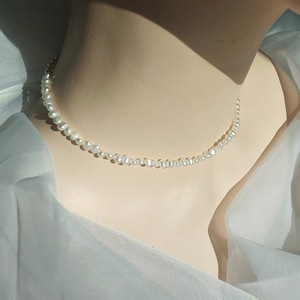 Collar de la Serie Bosque de Hadas 2021, Collar de Perlas Barrocas Naturales de Agua Dulce, Collar de Clavícula, Cadena Corta de Una o Varias Capas - Product Image 3