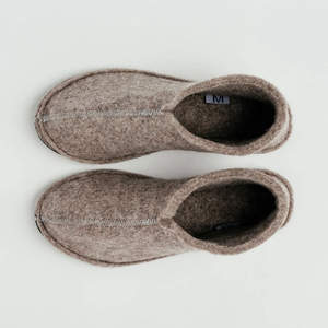 Pantofole da Casa in Lana Naturale Organica Fatte a Mano, Calde, Morbide, Unisex, Antiscivolo - Product Image 3