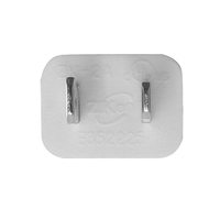 American 8-Tail Herringbone Cable de alimentación Cable adaptador de 2 enchufes C7 Conector IEC para BLANCO personalizado