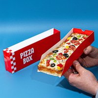 Caja de Cartón Personalizada para Alimentos, Caja Triangular Individual para Pizza de Una Rebanada, para Llevar