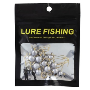 Palmer 1.5g 2.5g 3.5g 5g 10 cái/túi Vàng Jig Đầu gia cố Jig đầu móc carbon cao lưỡi câu siêu cứng câu cá - Product Image 4