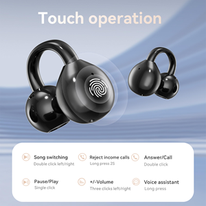 New Upgrade 2025 AI JL Chipset TWS Earbuds Hook Wearable Stereo <b>Wireless</b> Earphones LED ANC IPX5 Waterproof for 5.4 - Product Image 5