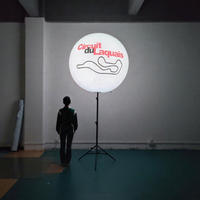 1m 1.2m 1.5m a mené le ballon gonflable de trépied de support d'éclairage pour la publicité d'événement