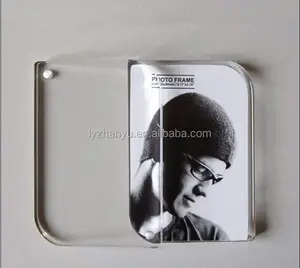 Magnete acrilico cornice per foto cornice cornice in plastica foglio acrilico tagliato a misura per l'immagine