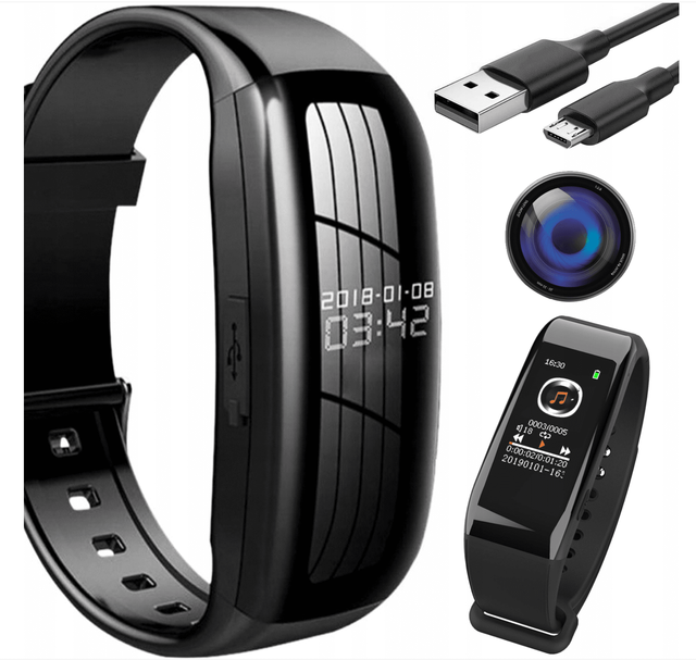 Professional Smart Bracelet Recording HD Noise Reduction Video Recorder Sports Smart Watch Voice Recorder
